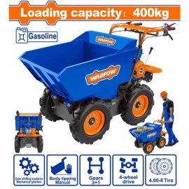 Βενζινοκίνητο Ανατρεπόμενο Καρότσι 6.5HP / 400Kg Wadfow (WFTP1A400)