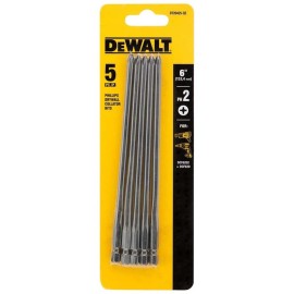 Σετ Μύτες 5pcs για Γυψοσανίδα PH2 156mm Dewalt (DT20425-QZ)