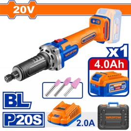 Λειαντήρας Ίσιος Μπαταρίας 20V 1 Μπαταρία 4Ah Li-ion Brushless Wadfow (WZY1501)