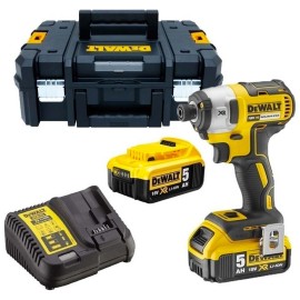 Παλμικό Κατσαβίδι 18V XR Brushless 3 Ταχυτήτων 2x5.0Ah + Φορτιστή + Κασετίνα TSTAK II Dewalt (DCF887P2)