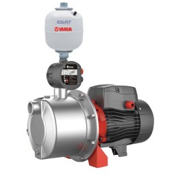 Αντλία Επιφάνειας AJm75S 1Hp Ανοξείδωτη Leo με Ηλεκτρονικό LEO και Δοχείο 8lt Varem