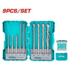 Σετ Τρυπάνια SDS-PLUS 9 Τεμαχίων Total (TACSDL30901)