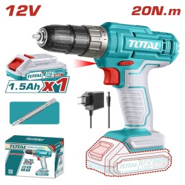 Δραπανοκατσάβιδο Μπαταρίας Li-ion 12V 1.5Ah 20Nm 1 Μπαταρία Total (TDLI1218)