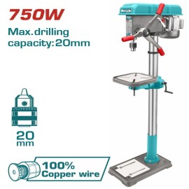 Επαγγελματικό Δράπανο Κολωνάτο 750W 1.60m Total (TDP207505)