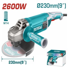 Επαγγελματικός Γωνιακός Λειαντήρας 2600W 230mm Total (TG1262306)