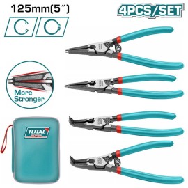 Σετ Mini Ασφαλειοτσίμπιδα 5" 4 Τεμάχια Total (THTJ214041)