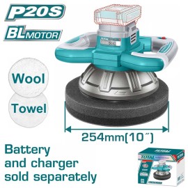 Επαγγελματικός Αλοιφαδόρος Μπαταρίας Li-ion 20V Solo Total (TOPLI202548)