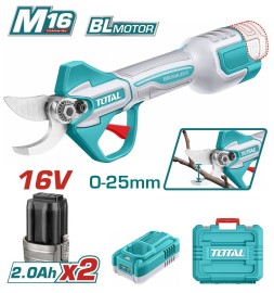 Ψαλίδι Μπαταρίας Li-ion 16V/2Ah με 2 Μπαταρίες BL Motor TOTAL (TSSLI162582E)