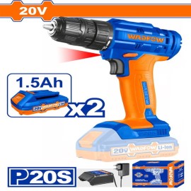 Δραπανοκατσάβιδο Μπαταρίας Li-ion 20V / 1.5Ah / 35Nm / 2 Μπαταρίες Wadfow (WCDP512)