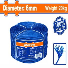 Σχοινί ΡΡ 6mm / 1.300m / 20Kg Wadfow (WRZ2306)