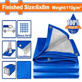 Μουσαμάς Αδιάβροχος 110gr/m2 6X8m Wadfow (WTQ1868)