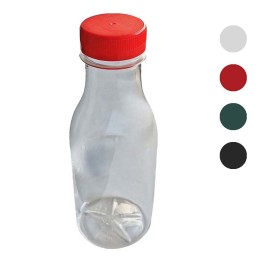 Μπουκάλια Χυμού Pet Πλαστικά Διάφανα 330ml Συσκευασία 250Τμχ με Καπάκι σε Διάφορα Χρώματα