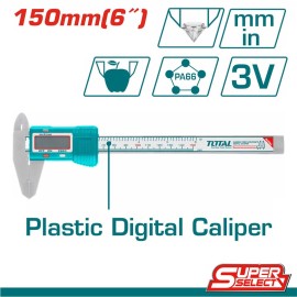 Παχύμετρο Πλαστικό Ψηφιακό 150mm Super Select Total (TMT331501)