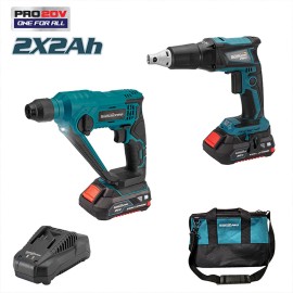 Σετ Κατσαβίδι Γυψοσανίδας Brushless & Πνευματικό Πιστολέτο BBP9220 Bormann Pro (078234)