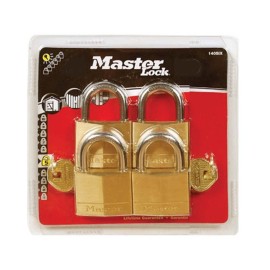 ΣΕΤ 4 Λουκέτα Μπρούτζινα 20mm με Ίδιο Κλειδί MASTERLOCK (120420112)