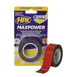 Ταινία Διπλής Όψης Maxpower Μαύρη 25mm X 1.5m HPX (250020122)