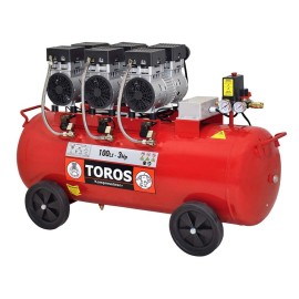 Αεροσυμπιεστής 100Lt 3Hp OILFREE ΤOROS (40128) 