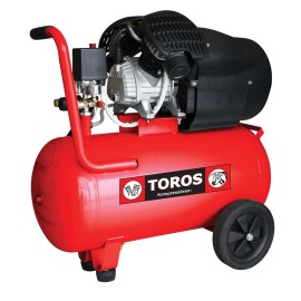 Αεροσυμπιεστής Μονομπλοκ Λαδιού 50Lt - 3Hp ΤOROS (40146) 