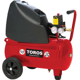 Αεροσυμπιεστής Μονομπλόκ Oilfree 2Hp 24lt ΤOROS (40148)