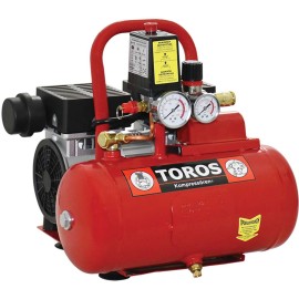 Αεροσυμπιεστής Μονομπλοκ Oil Free Silent 0.75Hp 6lt ΤOROS (40150)