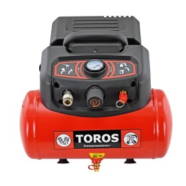 Αεροσυμπιεστής Μονομπλόκ Oil Free Φορητός 1,5Hp 6L TOROS (602036)