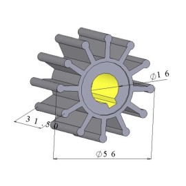 Ιμπέλερ 1/2" Σφήνα Garoni (ΙΜΠ12Σ)