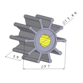 Ιμπέλερ 3/4" Π Garoni (ΙΜΠ34Π)