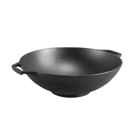 Μαντεμένιο Wok 35.5εκ / 6.8lt Lodge (L14W)