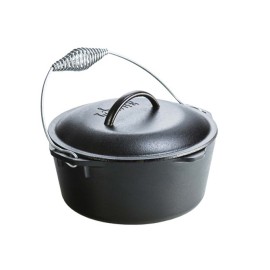 Μαντεμένιο Dutch Oven 4.73lt 26εκ με Μαντεμένιο Καπάκι και Ανοξείδωτη Λαβή Lodge (L8DO3)