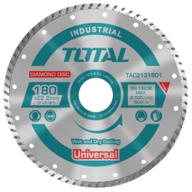 Διαμαντόδισκος Κοπής Universal Turbo 180X22.2mm 1τμχ Total (TAC2131801)